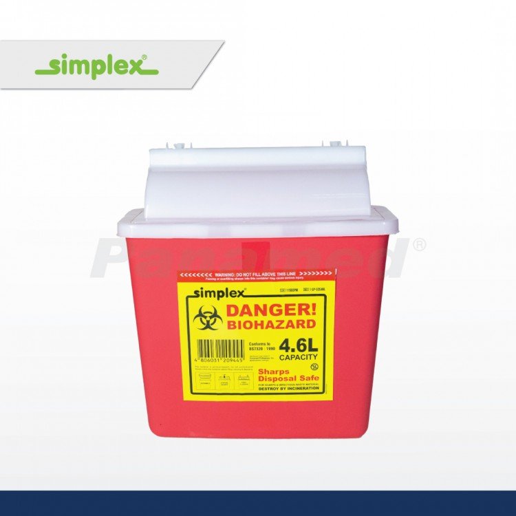 Simplex Sharps Disposal Safe 4.6L